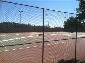 Tennis Courts at El Dorado High School Before