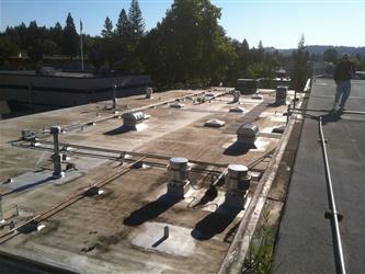Gym Roof at EDHS Before